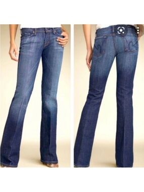 Citizens of Humanity Ingrid #002 Stretch Low Waist Flare Jeans Medium Wash 32